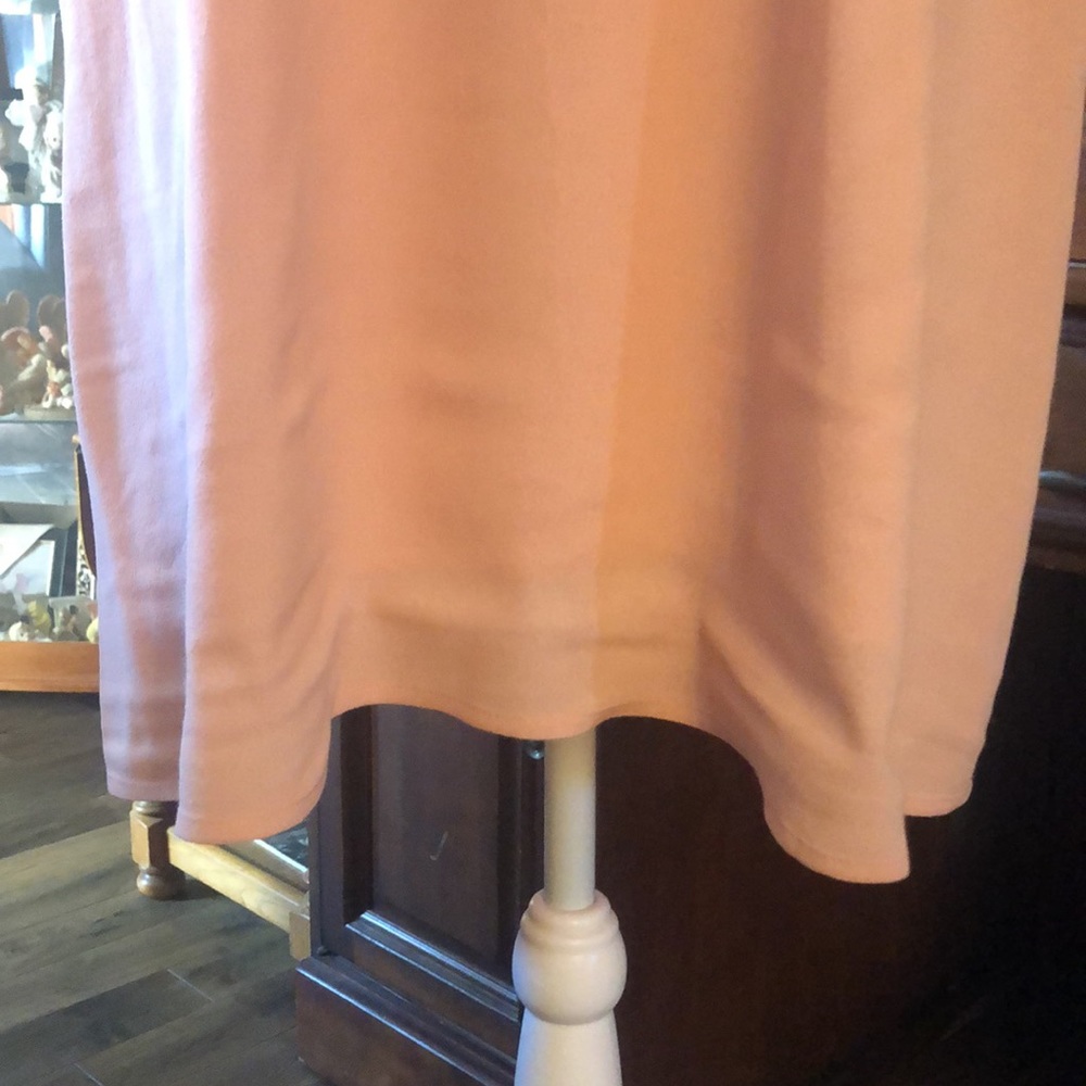 Express Peach Lace Midi Dress - Picture 7 of 15